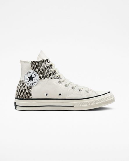 Dámské Boty Vysoké Converse Chuck 70 Patchwork Béžový Bílé Černé | CZ GATP46